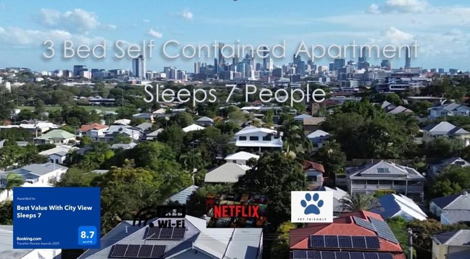 Best Value With City View Sleeps 7 Brisbane Exterior photo